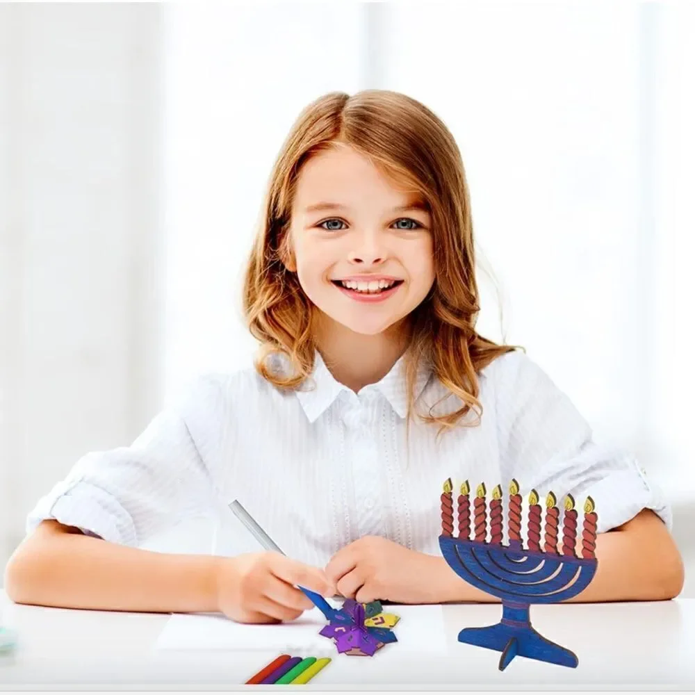 NEW Judaica Place Chanukah Wood Craft Kit 